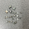 Natural Mother of pearl small beans little star cabochon for earrings design clover cutting inlay bracelet lady jewelry yellow shell