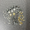 Natural Mother of pearl small beans little star cabochon for earrings design clover cutting inlay bracelet lady jewelry yellow shell