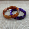 Natural Mother of pearl bracelet design agate women jewelry face cutting square shape design malachite stone fashion necklace 
