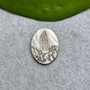 Natural Mother of pearl Virgin design for pendant religion style jesus maria design jewelry inlay making round design embossment