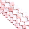 Natural Mother of pearl clover shape necklace design using for women fashion jewelry making pink shell bracelet DIY parts flower