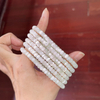 Natural Mother of pearl bracelet design for lady jewelry fashion making white shell beads style disc design DIY small parst 