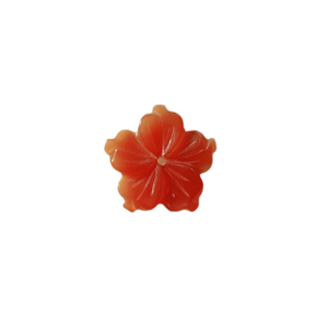 Natural Mother of pearl orange color shell flower cutting necklace design making women jewelry beads parts bracelet design