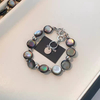 Natural Mother of pearl necklace women jewelry making black color beads design chian DIY handmade fashiom style parts 