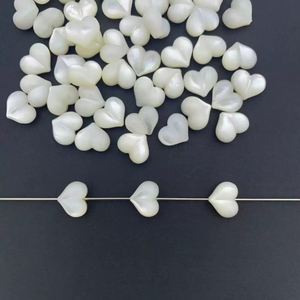 Natural Mother of pearl pendant design bombe heart shape with hole for necklace design jewelry big size women making by handmade