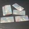 Natural Mother of pearl rectangle shape cutting raw material for jewelry making inlay colorful shell bigger size plain face square 