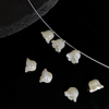 Natural Mother of pearl flower shape cutting bombe design for bracelet making girl jewelry DIY small things chain making parts fashion