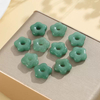 Natural Mother of pearl flower beans cutting bombe shape circle face for rings making bracelet small things colorful stone necklace 