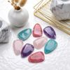 Natural Mother of pearl drop shape cutting Amazon face carving for women pendant making design crystal bigger size double face 