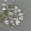 Natural Mother of pearl logo cutting shape round beans for necklace making face carving small things women jewelry DIY laser