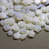 Natural Mother of pearl rose flower cutting double side for bracelet making small things pretty beans women jewelry DIY using 
