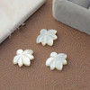 Natural Mother of pearl embossment design cutting flower shape for bracelet making DIY girls jewelry small parts pretty things 