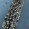 Natural Mother of pearl oval shape cutting black beans oval cabochon for necklace bombe face for inlay jewelry shining cabochon 