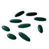 Natural Mother of pearl oval cabochon cutting for malachite long shape pendant making women jewelry small beans for bracelet design