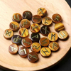 Natural Mother of pearl letters design for rose stone small beans for necklace design making white turquoise green color cutting