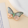 Natural Mother of pearl round cabochon butterfly design women jewelry beans parts necklace design making DIY fashion 