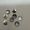 Natural Mother of pearl round shape cutting black cabochon women bracelet inlay making embossment design small beans necklace