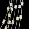 Natural Mother of pearl animal image cutting small beans for necklace using parts bear design pretty things for bracelet making 