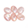 Natural Mother of pearl oval cabochon carving pink color for necklace design fashion design face cutting rings inlay making for lady