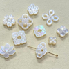 Natural Mother of pearl small beans cutting bow shape for women jewelry making DIY pretty things flower shape clover design bracelet
