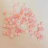 Natural Mother of pearl flower shape carving pink shell earrings design queen conch women necklace DIY making small beans 