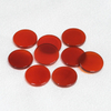 Natural Mother of pearl round disco shape cutting red agate for rings inlay making women jewelry using small beans onxy cabochon 