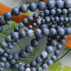 Natural Mother of pearl round beans necklace making blue coral stone little beans fashion jewelry for women bracelet DIY using