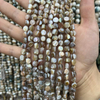 Natural Mother of pearl small beans cutting for necklace design making gray shell women fashion jewelry DIY conch shell bracelet