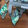 Natural Mother of pearl leaf design women jewelry pendant making abalone shell cutting bigger size colorful shell cabochon 