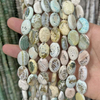 Natural Mother of pearl oval shape cutting women jewelry design making colorful stone girls bracelet design small beans cabochon 