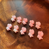 Natural Mother of pearl animal shape cutting for women jewelry design necklace DIY making pretty things rabbit cabochon pink shell 