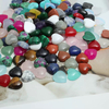 Natural Mother of pearl heart shape carving small cabochon for rings design jewelry colorful stone necklace making inlay DIY