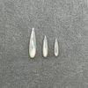 Natural Mother of pearl drop shape cutting thin long for earrings women jewelry fashion design for DIY making black color stone