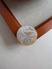 Natural Mother of pearl image cutting round pendant big size animal design for women jewelry making icons white shell inlay 