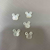 Natural Mother of pearl flower shape cutting animal design for earrings women pendant design making white shell prety image 
