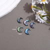 Natural Mother of pearl turtle shape cutting small beans abalone shell for jewelry making necklace design moon shape small beans