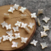 Natural Mother of pearl butterfly shape cutting for necklace design making small beans double face bracelet design small size