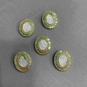 Natural Mother of pearl Maria design virgin pendant cutting for women jewelry fashion carving making guadalupe embossment 