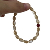 Natural Mother of pearl brown shell beads for bracelet making rice shape cutting necklace using parts chain design women jewelry