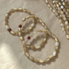 Natural Mother of pearl brown shell beads for bracelet making rice shape cutting necklace using parts chain design women jewelry
