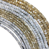 Natural Mother of pearl disc shape necklace for women jewelry making beads brown color shell bracelet oval design chain making