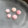 Natural Mother of pearl queen shell cabochon pink color shell round shape for rings design making inlay jewelry DIY women design 