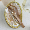 Natural Mother of pearl case for soap beauty making lady make up white shell ashtray jewelry design original shell 