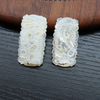 Natural Mother of pearl pendant cabochon white shell icons design for jewelry making embossment animal carving handmade 