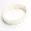Natural Mother of pearl shell bracelet design for women fashion jewelry making square shape black shell white shell necklace 