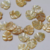 Natural Mother of pearl leaf shape cutting for earrings design small cabochon women necklace making image girls bracelet using 
