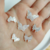 Natural Mother of pearl butterfly shape cutting for fashion jewelry making DIY small beans beauty things cabochon for bracelet 