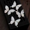 Natural Mother of pearl women bracelet design beans black color oval shape bombe face jewelry parts fashion design cabochon 