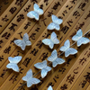 Natural Mother of pearl butterfly design cutting small beans for necklace making face cutting earrings using bracelet parts jewelry 