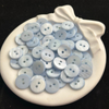 Natural Mother of pearl button shape cutting for cloth making small beans cabochon design jewelry parts blue color round disco 